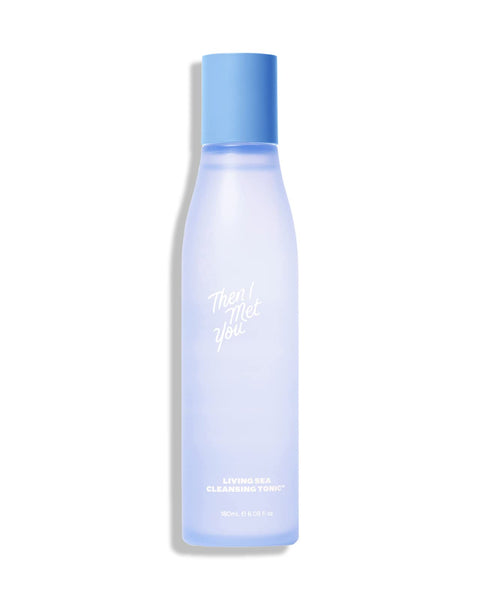 Then I Met You Living Sea Cleansing Tonic, Face Toner & Makeup Remover Micellar Water with Deep Sea Water, Papaya Enzymes & Licorice Root, Vegan & Clean Skincare, 6.08 oz