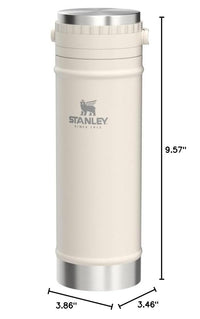 Thumbnail for STANLEY Travel Mug with Integrated French Press 16 oz | 5 Minute Brew, 4 Hours Hot, Leakproof Lid | Mesh Filter for Coffee Grounds | Insulated Stainless Steel Coffee Maker | BPA-Free | Cream Gloss