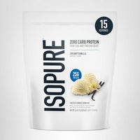 Thumbnail for Isopure Zero Carb 100% Pure Whey Isolate Protein Powder, Gluten Free, With Vitamins, Creamy Vanilla, 25g Protein Per Serving, 4.5 Lbs, 66 Servings (Packaging May Vary)