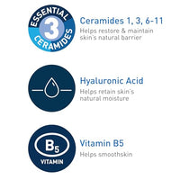 Thumbnail for Cerave Hyaluronic Acid Serum for Face with Vitamin B5 and Ceramides, Hydrating Face Serum for Dry Skin, Fragrance Free, 1 Ounce