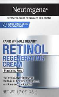 Thumbnail for Neutrogena Rapid Wrinkle Repair, Retinol Face Moisturizer, Daily Anti-Aging Neck & Face Cream with Hyaluronic Acid, Retinol Cream, Fragrance-Free, Fades Fine Lines, Wrinkles and Dark Spots, 1.7 oz