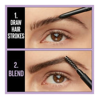 Thumbnail for Maybelline Express Brow Ultra Slim Eyebrow Makeup, Brow Pencil with Precision Tip and Spoolie for Defined Eyebrows, Taupe (Packaging May Vary)