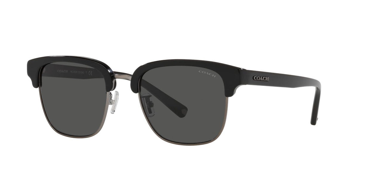 Coach Sunglasses HC 8326 500287 C6194 Black/Gunmetal Dark Gr