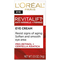 Thumbnail for L'Oreal Paris Skincare Revitalift Anti-Wrinkle and Firming Eye Cream with Pro Retinol, Treatment to Reduce Dark Circles, Fragrance Free, 0.5 oz.