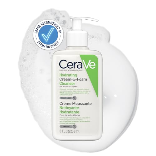 CeraVe Foaming Facial Cleanser | Daily Face Wash for Oily Skin | Hyaluronic Acid + Ceramides + Niacinamide | Fragrance Free & Paraben Free | Non - Drying Oil Control Face Wash | 8 Fluid Ounce