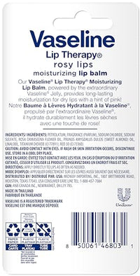 Thumbnail for Vaseline Lip Therapy Rosy Lips Moisturizing Lip Balm - Twin Pack (2-Pack)
