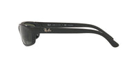 Thumbnail for Ray-Ban Men's RB4115 Rectangular Sunglasses, Black/Polarized Green, 57 mm