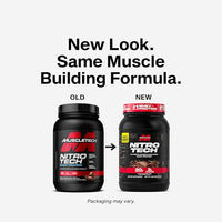 Thumbnail for Muscletech Whey Protein Powder (Milk Chocolate, 2 Pound) - Nitro-Tech Ultimate Muscle Building Formula with Whey Protein Isolate - 30g of Protein, 3g of Creatine & 6.8g of BCAA - Packaging May Vary