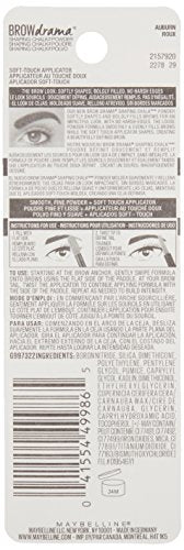 Thumbnail for Maybelline New York Brow Drama Shaping Chalk Powder, Auburn, 0.035 fl. oz.