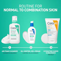 Thumbnail for CeraVe Balancing Air Foam Face Wash, Foaming Facial Cleanser For Combination Skin, 8HR Oil Control + 24HR Hydration, Fragrance-Free & Non-Comedogenic, With Glycolysine™ & 3 Essential Ceramides, 8oz