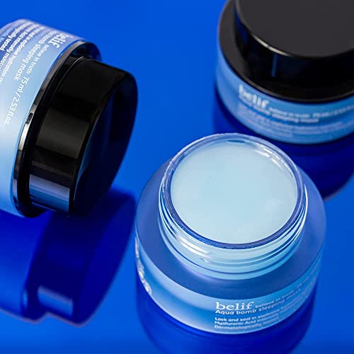 belif Vitamin E Jelly Overnight Mask – Hydrating & Plumping Face Moisturizer with Red Algae & Jojoba Oil, Deep Repair for Glass Skin, Korean Sleeping Mask for Intense Hydration & Radiance, 2.53 fl oz