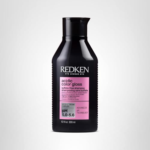 Redken Acidic Color Gloss Sulfate-Free Shampoo - Protects Vibrancy, Salon-Grade Hair Shine, For Color-Treated Hair, 10.1 Fl Oz