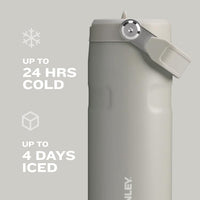 Thumbnail for Stanley IceFlow Flip Straw 2.0 Water Bottle 24 oz | Built-In Straw with Larger Opening | Lightweight and Leak Resistant | Insulated Stainless Steel | BPA-Free | Rose Quartz