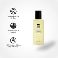 Thumbnail for BLUMAAN Hydrating Hair Oil - Designed for Dry, Frizzy, Straight, or Curly Hair - 100% Natural Men's Hair Strengthening Oil - 60 ml / 2.0 oz