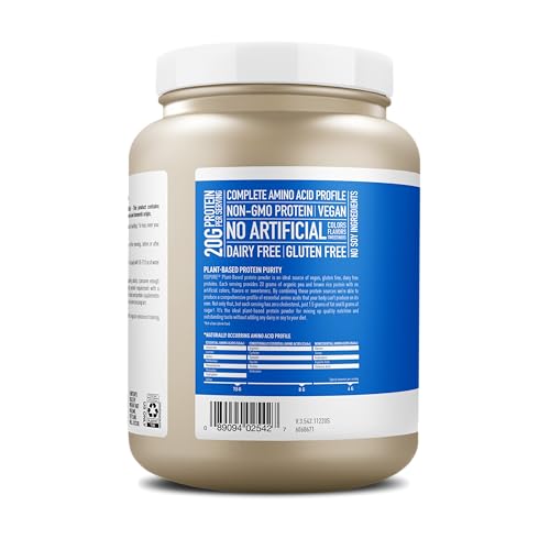 Isopure Plant-Based Protein Powder, Lactose Free, Gluten Free, With Iron, Vanilla, 20g Plant Protein Per Serving, 1.23 Lbs, 20 Servings