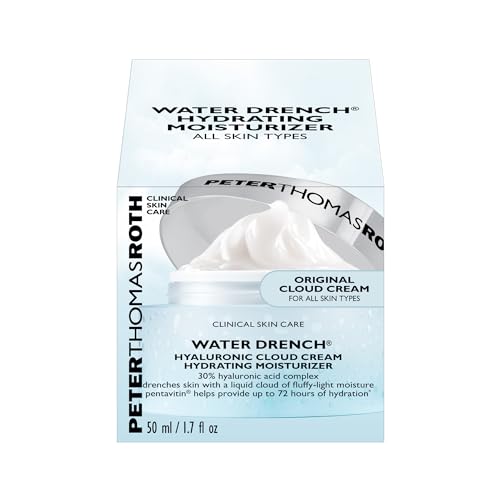 Peter Thomas Roth | Water Drench® Hyaluronic Cloud Cream Hydrating Refillable Moisturizer | Hyaluronic Acid Cream For All Skin Types, Line-Smoothing, Fragrance-Free