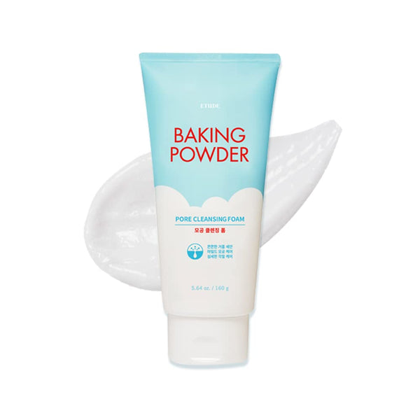 ETUDE Baking Powder Pore Cleansing Foam 5.4 fl.oz.(160ml) | Multi-Deep Cleansing Foam to Remove Dead Cells, Impurities From Pores, Korean Skin Care, Kbeauty
