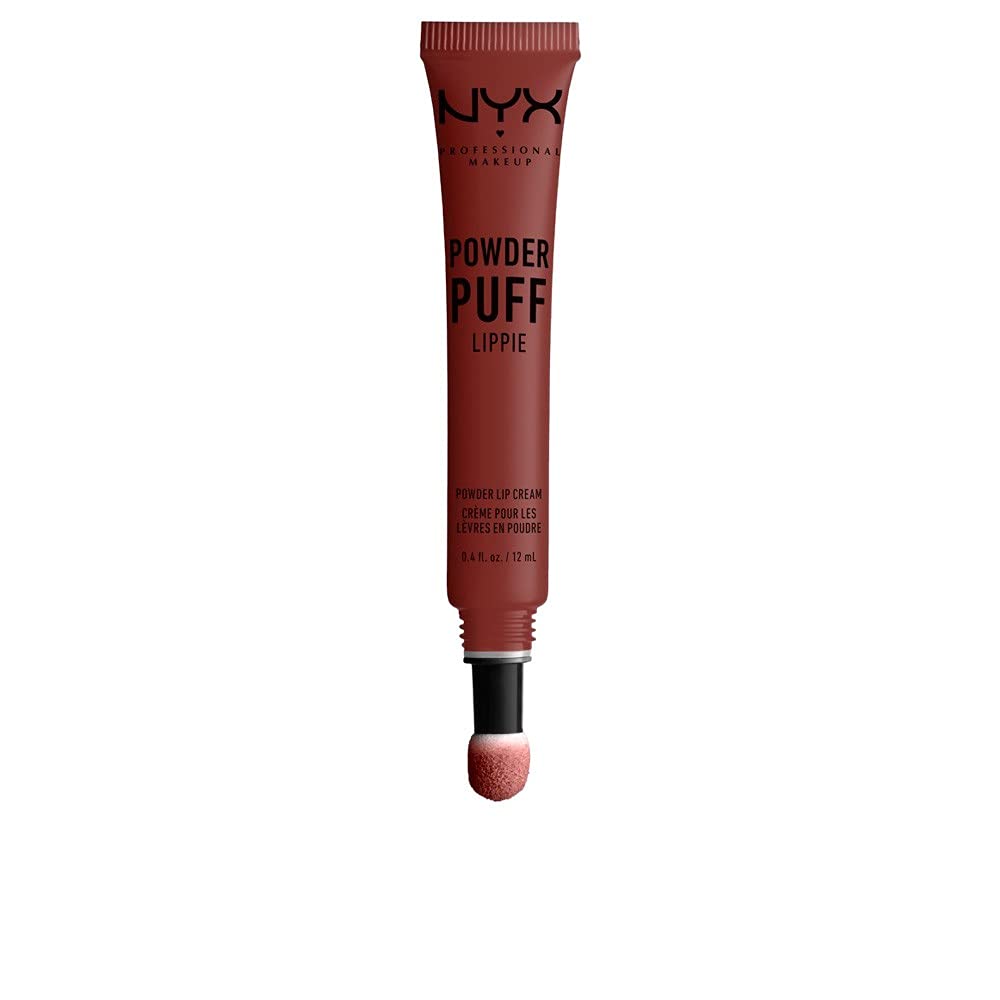 NYX PROFESSIONAL MAKEUP Powder Puff Lippie Lip Cream, Liquid Lipstick - Cool Intentions (Light Brown With Pink Undertones)