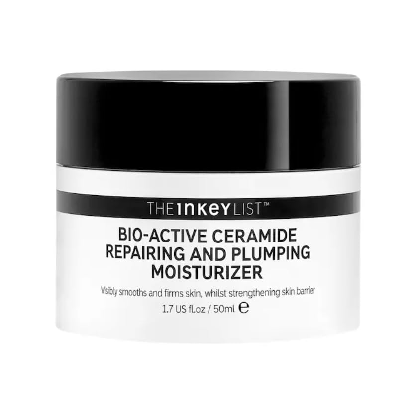 The INKEY List Bio-Active Ceramide Repairing and Plumping Moisturizer, 1.7 Fl Oz (Pack of 1), White