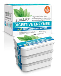 Thumbnail for Zenwise Health Digestive Enzymes and Bromelain for Gut Health - Probiotic Multi Enzymes with Prebiotics and Probiotics for Women and Men for Digestive Health and Bloating Relief for Digestion - 45 CT