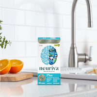 Thumbnail for NEURIVA Plus Brain Supplement for Memory and Focus Clinically Tested Nootropics for Concentration for Mental Clarity, Cognitive Enhancement Vitamins B6, B12, Phosphatidylserine 30 Capsules