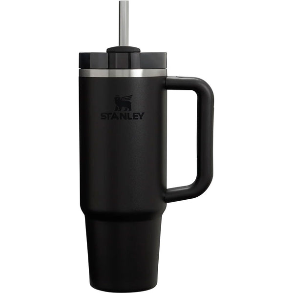 Stanley H2.0 Vacuum Quencher, 0.88 L (0.88 L), Black, 2.0, Insulated, Durable, Straw Water Bottle, Summer, Outdoors, Dishwasher Safe