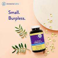 Thumbnail for InnovixLabs Ultra Strength Omega 3 Fish Oil Supplements - Enteric Coated Burpless Fish Oil - IFOS Certified Omega 3 Fatty Acid Supplements - 200 Omega 3 Supplement Pills