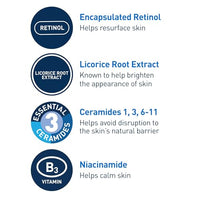 Thumbnail for CeraVe Resurfacing Retinol Serum For Post Acne Marks, Formulated With Licorice Root Extract & Niacinamide, Brightening Serum & Pore Minimizer For Face, Post Acne Skin Barrier Repair, Non-Comedogenic