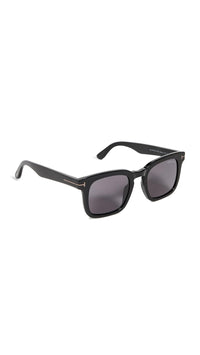 Thumbnail for Tom Ford Women's Dax Sunglasses, Shiny Black/Smoke, One Size