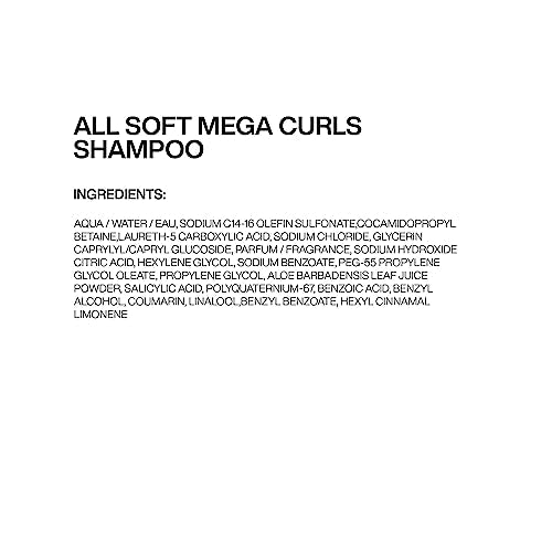 Redken All Soft Mega Curls Shampoo | For Extremely Dry Hair | Sulfate Free Shampoo | For Curly & Coily Hair | Nourishes & Softens Severely Dry Hair | With Aloe Vera