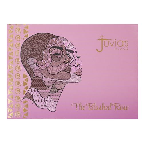 Juvia's Place Palette Blushed Rose - Rosy, Pinks, Rose-Gold, Shades of 6, Professional Eye Makeup, Pigmented Makeup Palette
