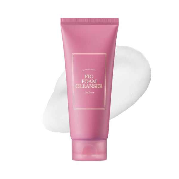 I’m from Fig Foam Cleanser, Korean Daily Gentle Face Wash for Oily, Sensitive Skin, Sebum Control, Mild Alkaline, Creamy Bubble, Lather, Exfoliating, Vegan, Hydrating, Pore Cleansing 5.07 fl oz