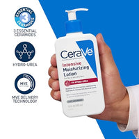 Thumbnail for CeraVe Intensive Moisturizing Lotion, Hydro-Urea + Shea Butter, Body Lotion For Dry Skin, Relieves Signs Of Extra Dry Skin, Non Greasy Hydrating Cream For Rough, Tight, Red & Itchy Skin, 8oz