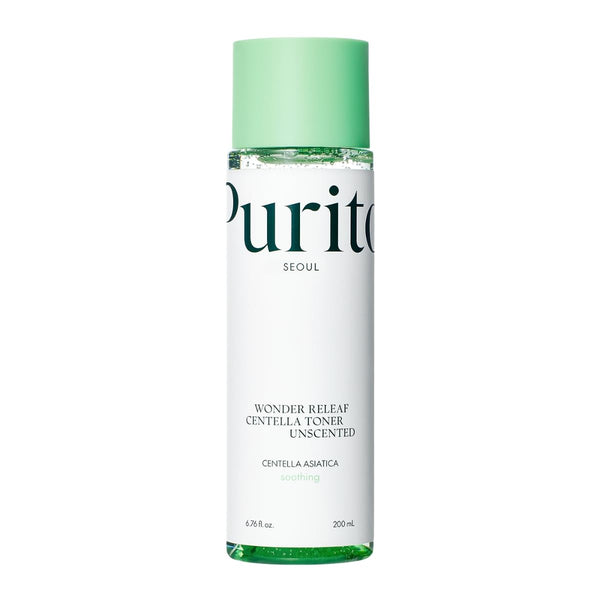 PURITO Centella Unscented Toner, 200ml 6.76 fl.oz, Korean Centella, for Sensitive Skin, Soothing, Facial Toner for face, K-Beauty, Korean Skin Care