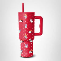 Thumbnail for Simple Modern Valentine's Day Disney 40 oz Tumbler with Handle | Insulated Stainless Steel Water Bottle Travel Mug | Holiday Gifts for Women Her | Trek Collection | 40oz | Minnie Dots and Faces