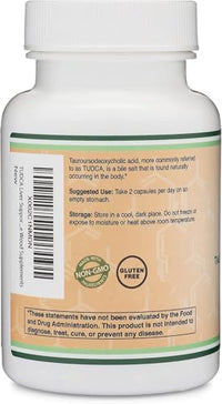 Thumbnail for TUDCA Bile Salts Liver Support Supplement, 500mg Servings, Liver and Gallbladder Cleanse Supplement (60 Capsules, 250mg) Genuine Bile Acid TUDCA with Strong Bitter Taste by Double Wood