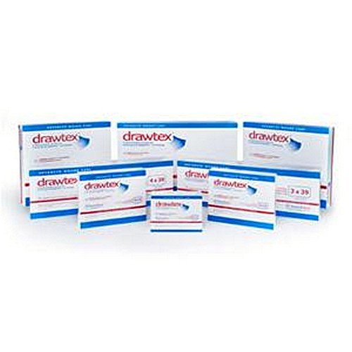 Steadmed Medical Drawtex Hydroconductive Wound Dressing 8" X 8", with Levafiber Technology (Box of 10)
