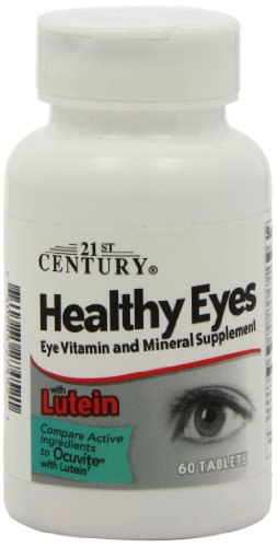 21st Century Healthy Eyes with Lutein Tablets, 60 Count, White (27452)