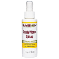 Thumbnail for NutriBiotic Skin & Wound Spray with GSE, 4 Fl Oz | Grapefruit Seed Extract Plus Tea Tree & Lemon Essential Oils | Helps Support Healthy Skin Tissue & Flush Irritants from Minor Wounds | Non-Medicated