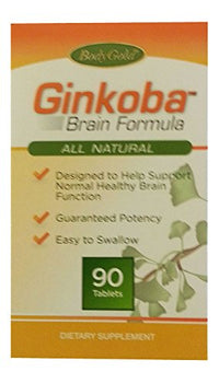 Thumbnail for BodyGold Ginkoba Brain Formula 90 Tablets