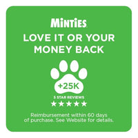 Thumbnail for Minties Dental Chews for Dogs, 40 Count, Vet-Recommended Mint-Flavored Dental Dog Treats for Medium Dogs, Bones Clean Teeth, Fight Bad Breath, and Removes Plaque and Tartar