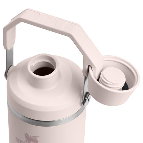 Stanley IceFlow 2.0 Fast Flow Tumbler with Handle 30 oz | Twist On Angled Spout Lid | Leakproof Water Bottle | Insulated Stainless Steel | BPA-Free | Rose Quartz