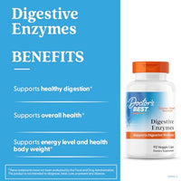 Thumbnail for Doctors Best Digestive Enzymes, Supports Digestive Wellness, Non-GMO, Vegetarian 90 Veggie Caps