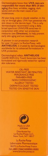 Thumbnail for La Roche-Posay Anthelios Clear Skin Sunscreen Dry Touch SPF 60, Oil Free Sunscreen For Face, Oil Absorbing, Broad Spectrum SPF + Antioxidants, Non-Greasy, Oxybenzone Free, Travel Size