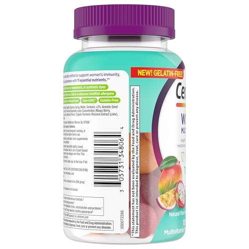 Centrum Women’s Multivitamin Gummies, Immune, Energy, Healthy Appearance Support, 100 Count, 50 Day Supply