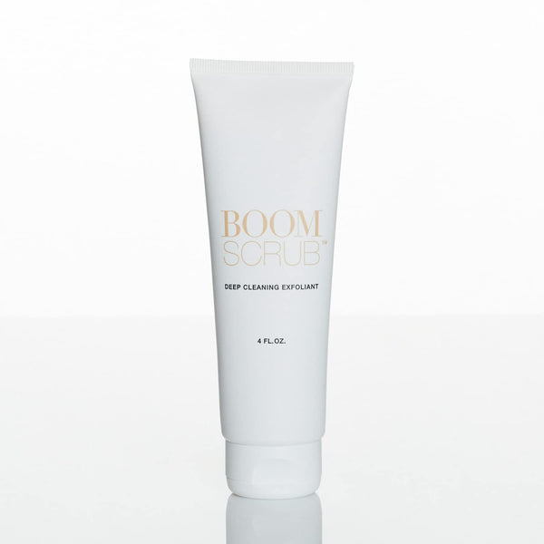BOOM! BEAUTY Boom Scrub - Deep Cleaning Face Exfoliant for Tighter and Less Visible Pores - Daily Face Cleanser Safe for Sensitive, Mature Skin - 4 oz