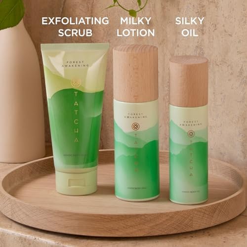 Tatcha Forest Awakening Hinoki Body Wash | Soft Exfoliating Scrub, 200 ml | 6.8 fl oz