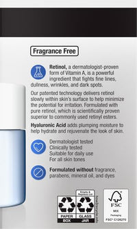 Thumbnail for Neutrogena Rapid Wrinkle Repair, Retinol Face Moisturizer, Daily Anti-Aging Neck & Face Cream with Hyaluronic Acid, Retinol Cream, Fragrance-Free, Fades Fine Lines, Wrinkles and Dark Spots, 1.7 oz