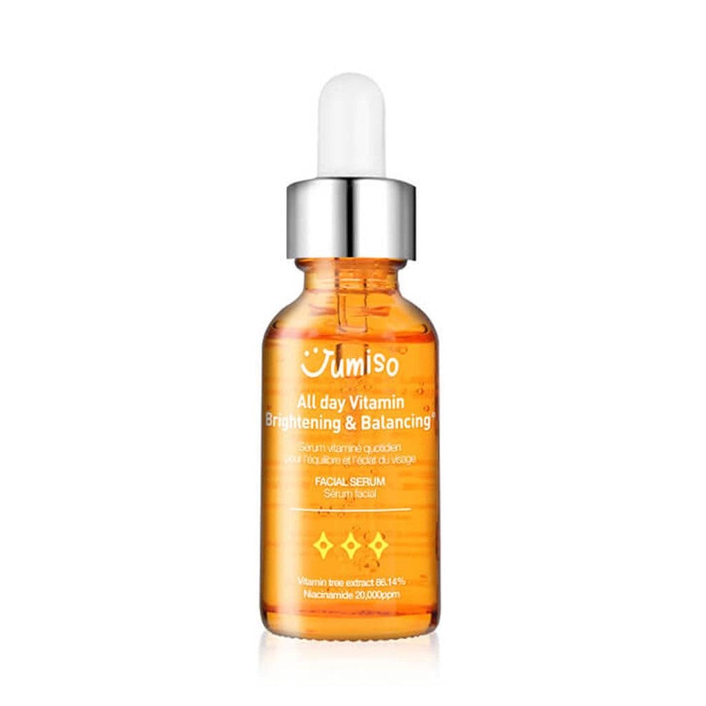 JUMISO All Day Vitamin Serum, Brightening & Balancing Facial Serum 30ml, 1.01 fl oz, 86.14% of Vitamin Tree Extract, 20,000ppm of Niacinamide