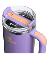 Thumbnail for Stanley Quencher H2.0 Tumbler with Handle and Straw 40 oz | Flowstate 3-Position Lid | Cup Holder Compatible for Travel | Insulated Stainless Steel Cup | BPA-Free | Periwinkle Shimmer
